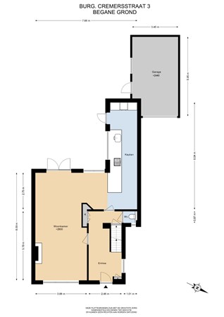 Floorplan - Burg. Cremersstraat 3, 6361 BP Nuth